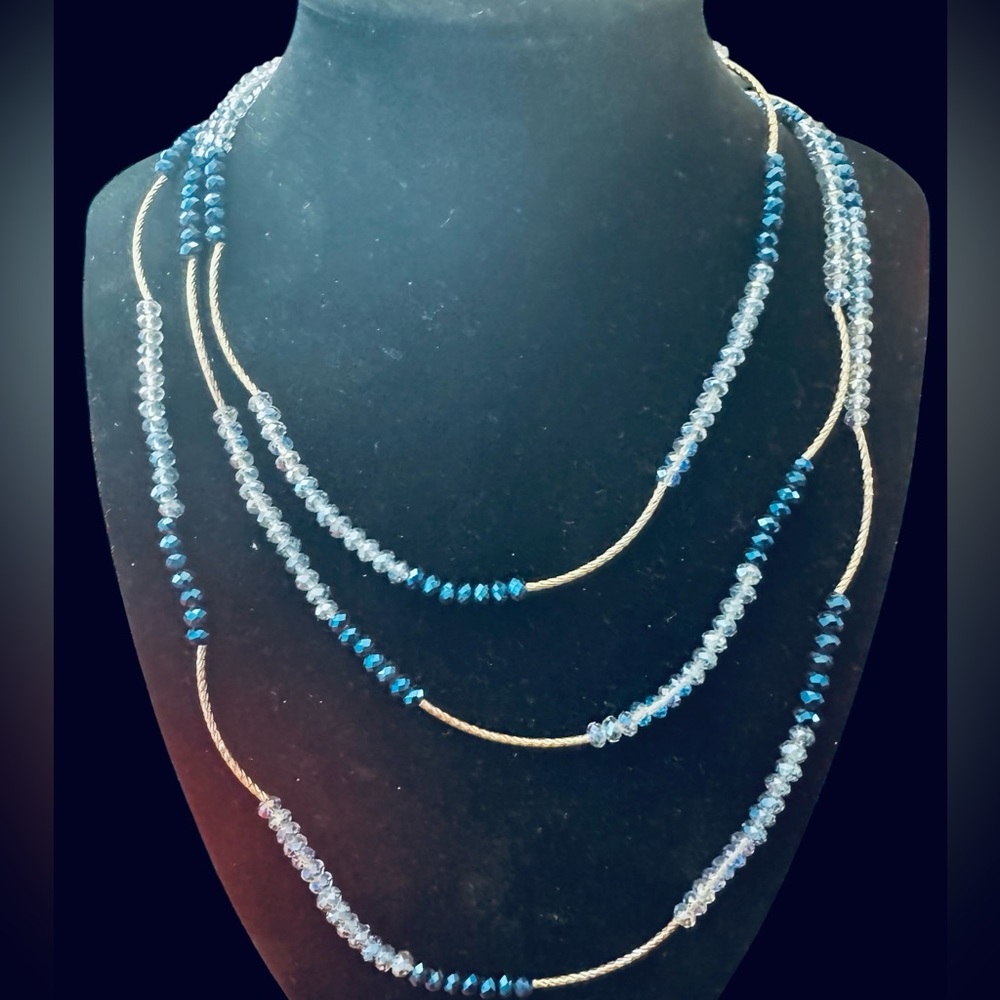 Swarovski crystal necklace 27” long